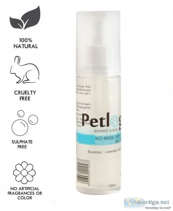 Buy Petlogix No Rinse Dry Shampoo online