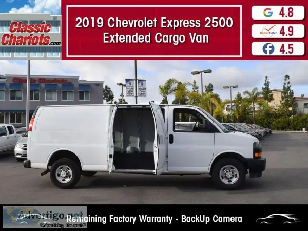 Used 019 Chevrolet Express 2500 Extended Cargo Van for Sale in S