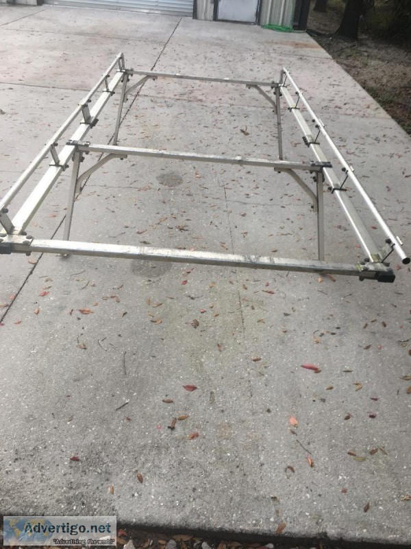 Aluminum pipe rack for small pick up truck