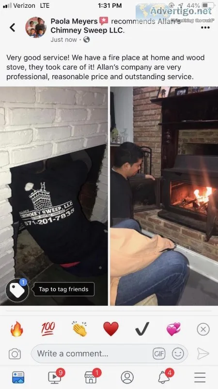 Chimney Cleaning dryer vent Cleaning and gutter cleaning