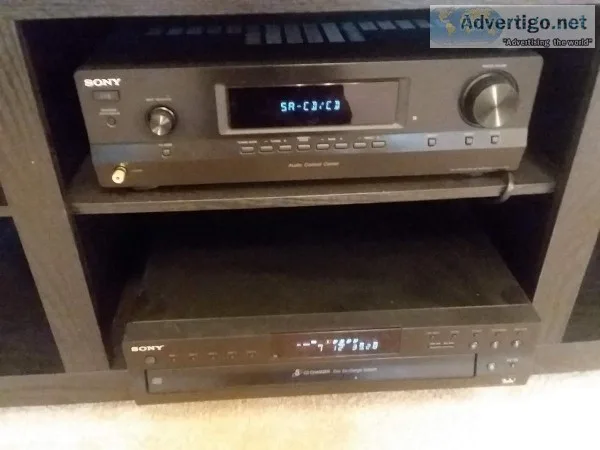 Sony Receiver  Sony 5 Disc Player - Excellent Condition