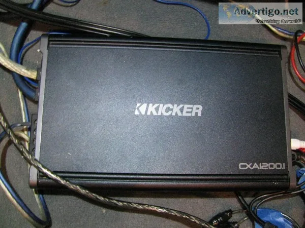 Kicker 43CXA1200.1 CX Series 1200W Class D Mono Amplifier
