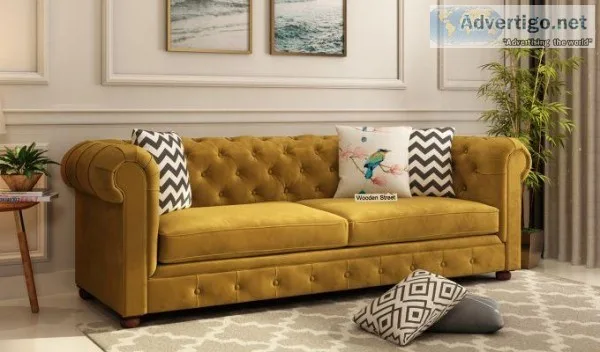 Upto 55% Discount on 3 Seater Fabric Sofa Set