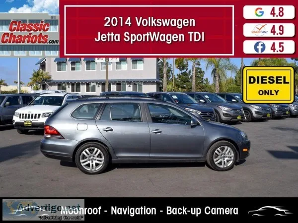Used 2014 Volkswagen Jetta SportWagen TDI w Sunroof and Navi for
