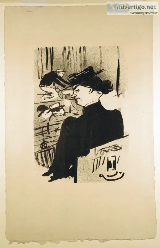 Une Spectatrice Original 1893 Toulouse Lautrec Lithograph