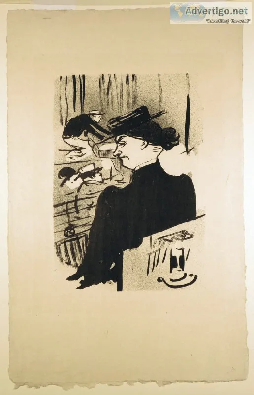 Une Spectatrice Original 1893 Toulouse Lautrec Lithograph