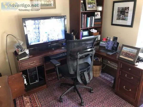 Computer Desk and Bookcase