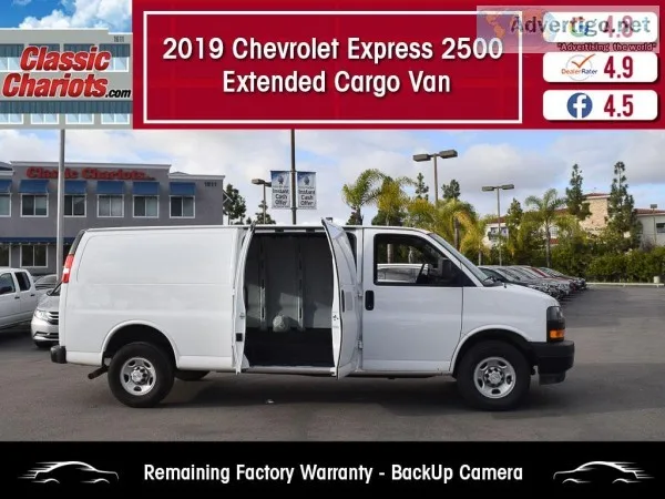 Used 2019 Chevrolet Express 2500 Extended Cargo Van for Sale in 