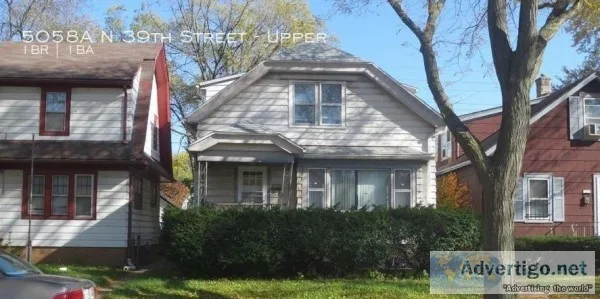 1 Bedroom Upper Available Now
