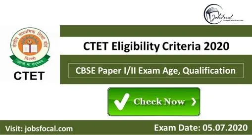 CTET Eligibility Criteria 2020 (CBSE Paper III Exam) Age Qualifi
