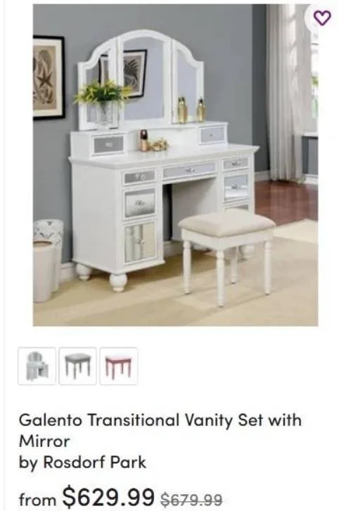 Vanity wmirrors
