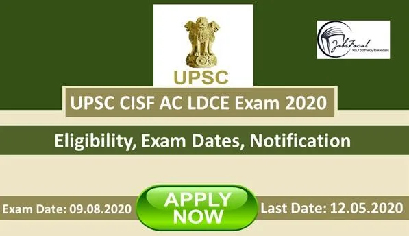 UPSC CAPF AC Recruitment 2020 Eligibility Exam Dates Notificatio