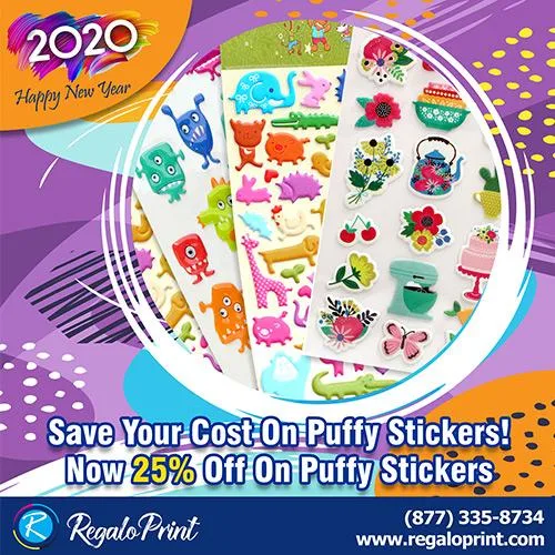 Save Your Cost On Puffy Stickers Now 25% Off On Puffy Stickers