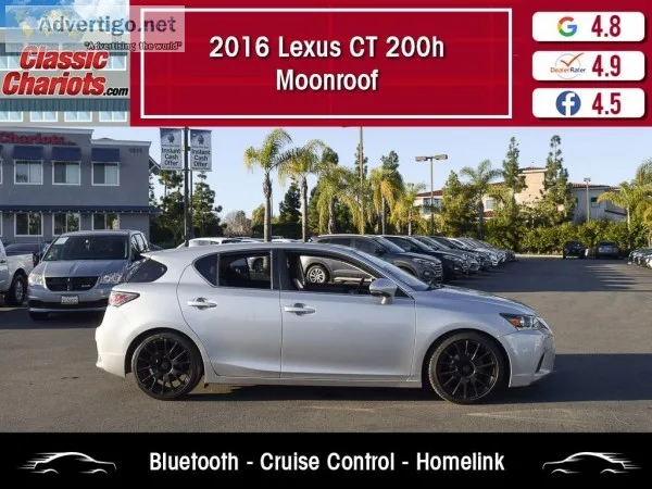 Used 2016 Lexus CT 200h for Sale in San Diego - 21192