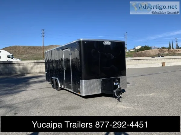 Pre-Owned 8.5x20 Cargo Express custom trailer  12K winch
