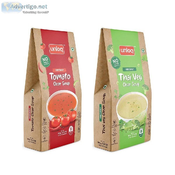 Unloq Thai Veg Clear and Hot and Sour Veg (No Onion Garlic) Inst