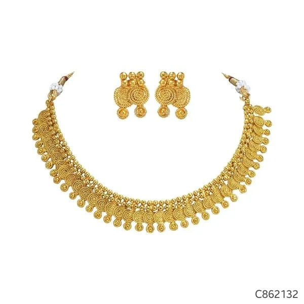 Catalog Name  Stunning Gold Plated  Necklace Sets