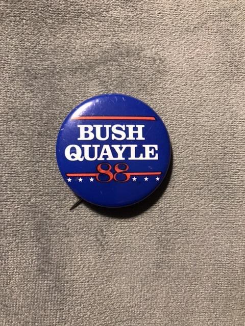 Bush Quayle 88 campaign button