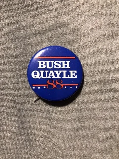 Bush Quayle 88 campaign button