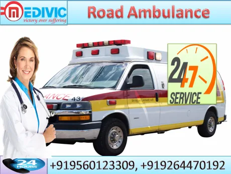 Affordable Road Ambulance Service in Muzaffarpur by Medivic Ambu