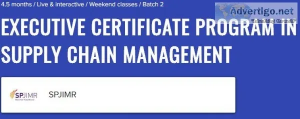 Supply Chain Management Certificate Program