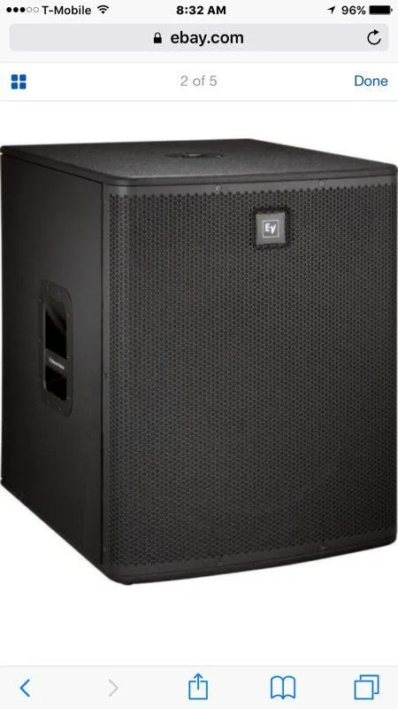 (4) EV ELX 118P sub speakers