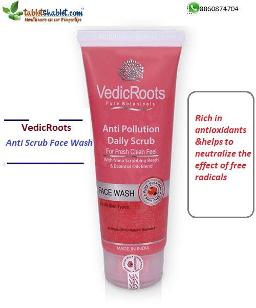 Buy Vedic Roots Anti Pollution Daily Scrub Face Wash Online in I