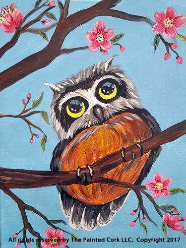 Folsom Studio 331 Cherry Blossom Owl  BOGO  Buy One Get One FREE
