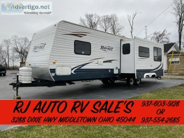 2008 KEYSTONE HORNET 35FT TRAVEL TRAILER 2 SLIDES SLEEPS 10 BUNK