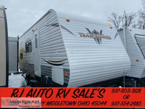 2013 TRAIL RUNNER 25FT TRAVEL TRAILER CLEAN LOADED SLEEPS 6 BUNK