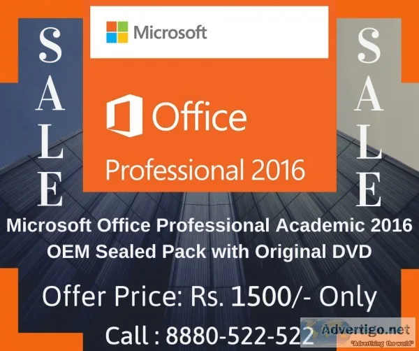 Microsoft Office Professional Academic 2016 OEM Sealed Pack with