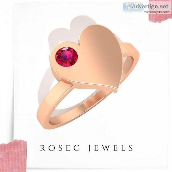 Tiny Heart Shaped Wedding Ring