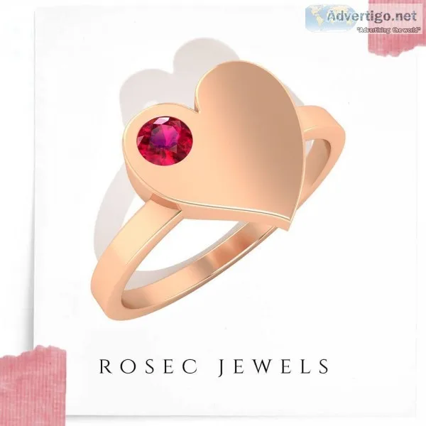 Tiny Heart Shaped Wedding Ring