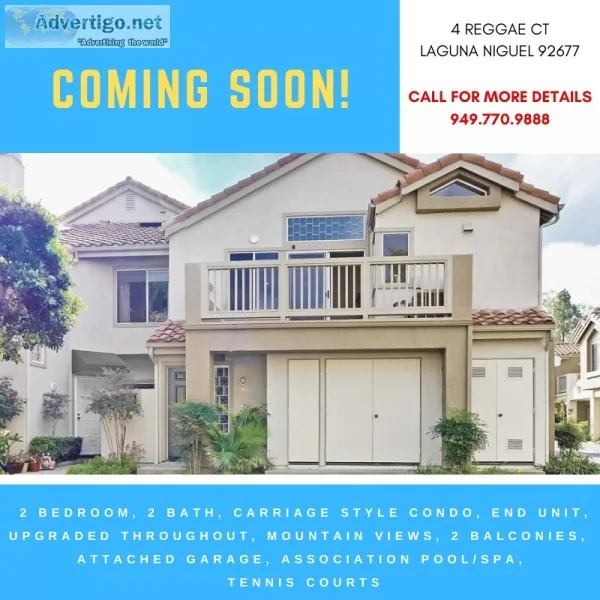 COMING SOON Remodeled and Upgraded End Unit