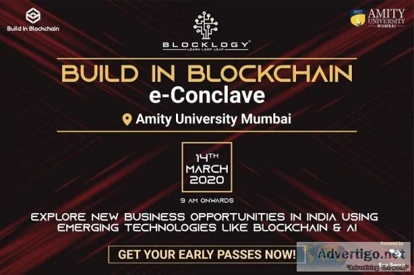 Build In Blockchain  E-Conclave at Amity University Mumbai