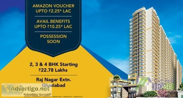 Book 2 BHK Premium Apartments  25.32 Lac in Raj Nagar Extension 