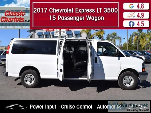 Used 2017 Chevrolet Express LT 3500 15 Passenger Wagon for Sale 