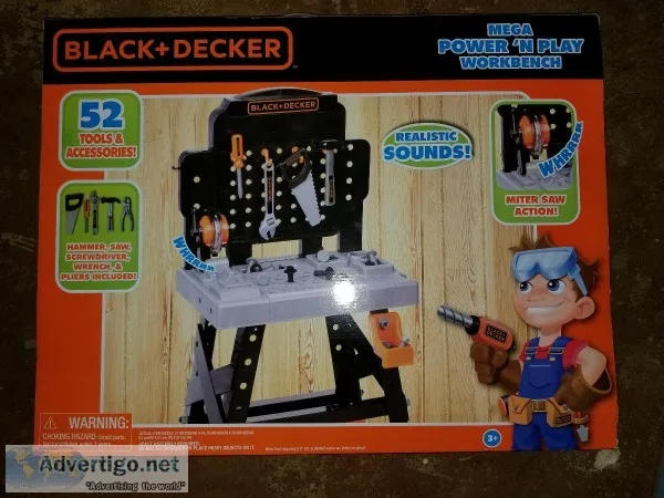 Brand New Unopened Black  Decker Mega Power N Play Workbench