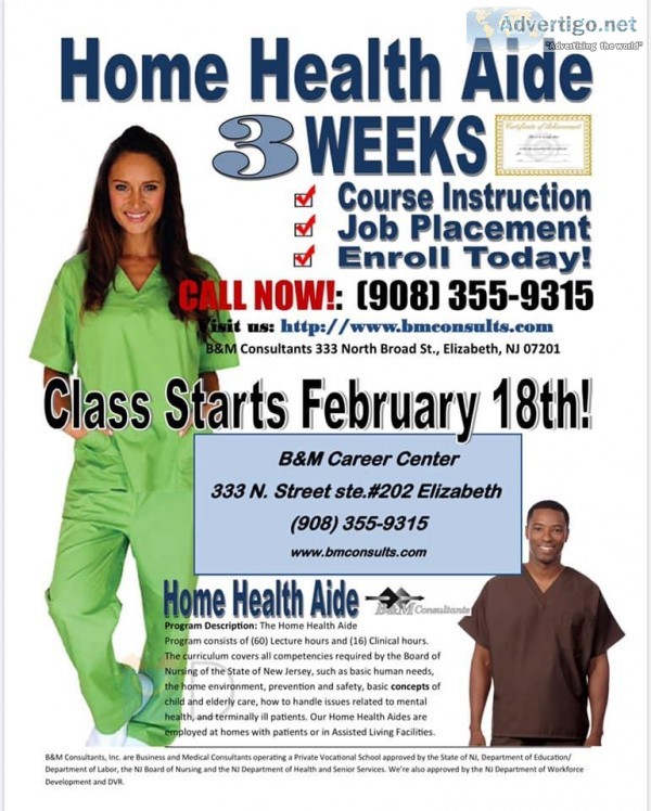 CHHA TRAINING AVAILABLE