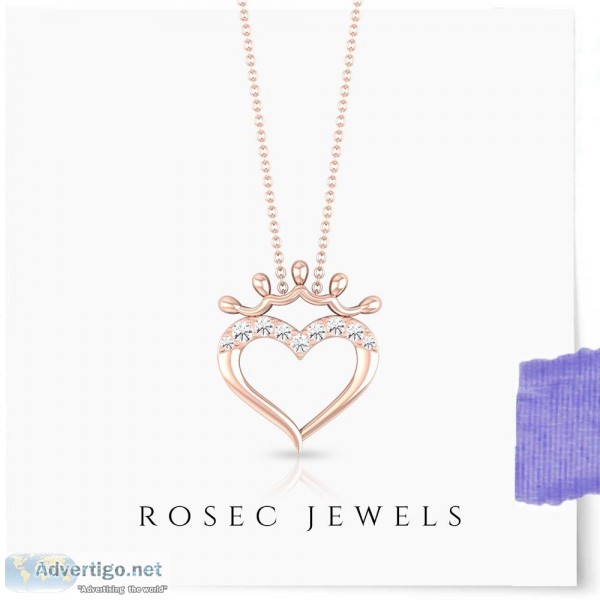 Open Heart Diamond Chain Necklace