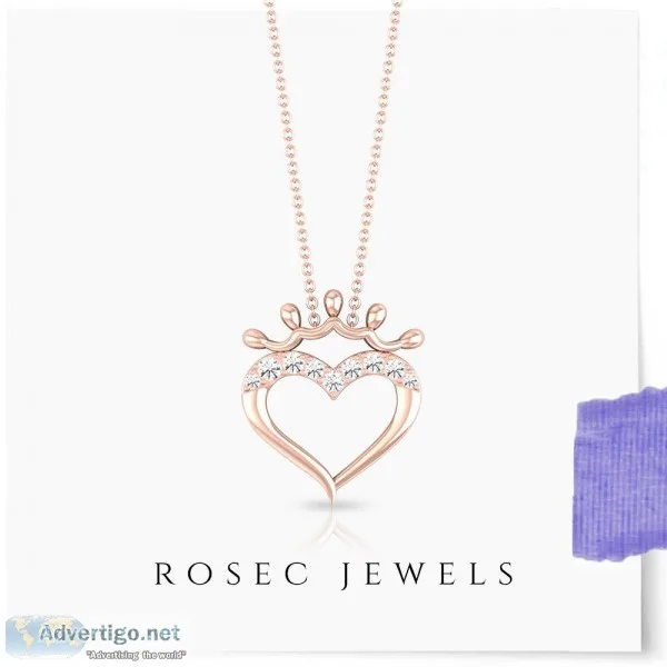 Open Heart Diamond Chain Necklace