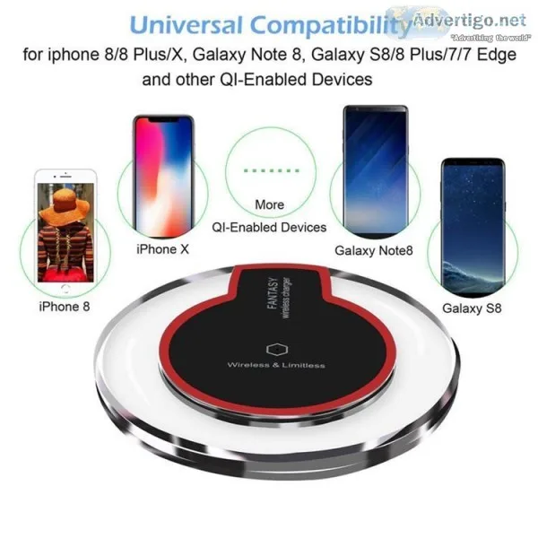 Universal Fantasy Qi Wireless Charger With LED Light for iPhone 