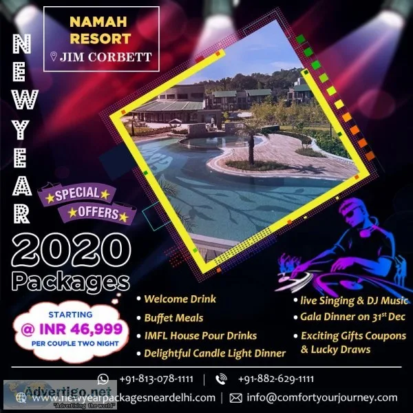 New Year Packages in Namah Resort Jim Corbett  Namah Resort new 