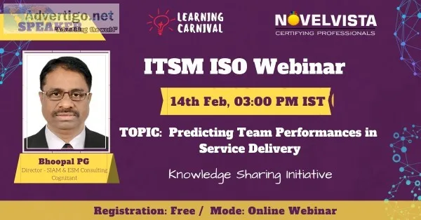 FREE ITSM Webinar on Predicting Team Performance in Service Deli