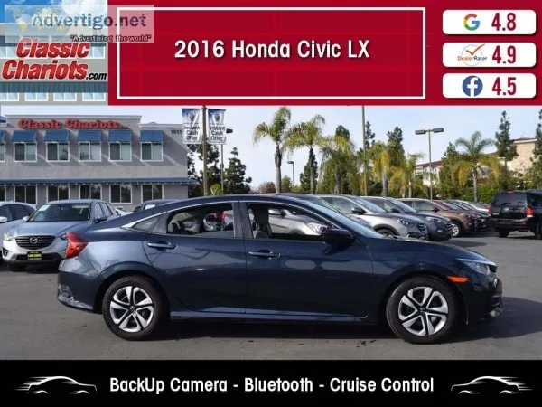 Used 2016 Honda Civic LX for Sale in San Diego- 21026