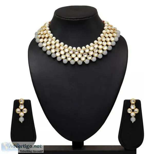 Imitation Kundan Diamond Necklace for Sale