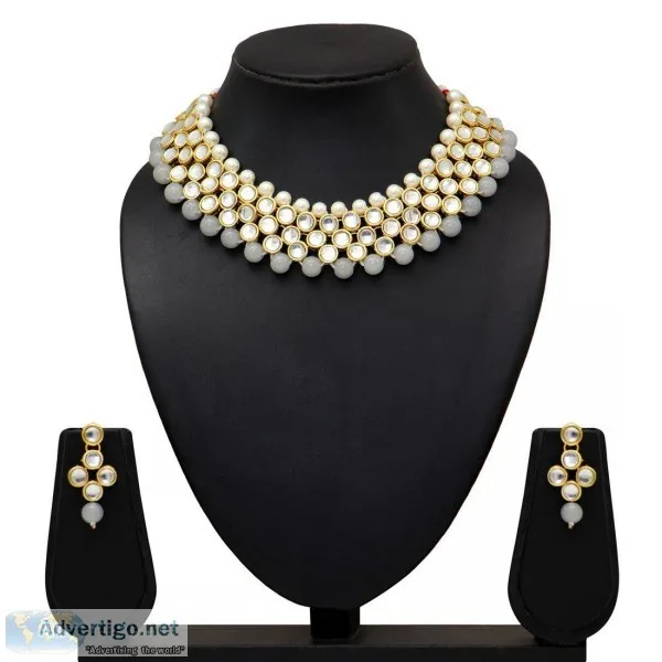 Imitation Kundan Diamond Necklace for Sale