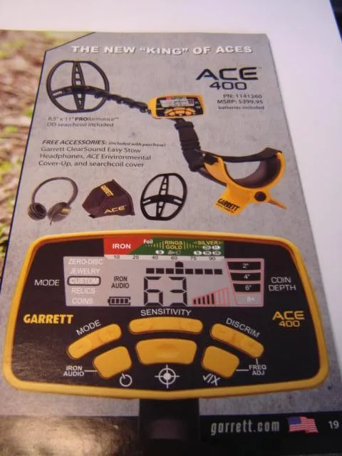 METAL DETECTOR 2994BRAND NEW GARRETT ACE 400