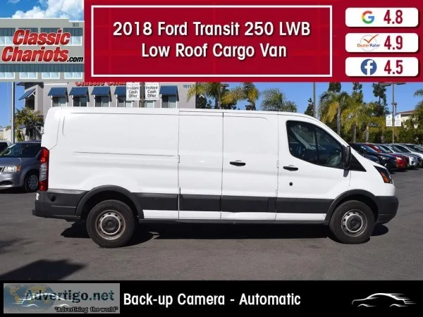 Used 2018 Ford Transit Cargo 250 LWB Low Roof Van for Sale in Sa