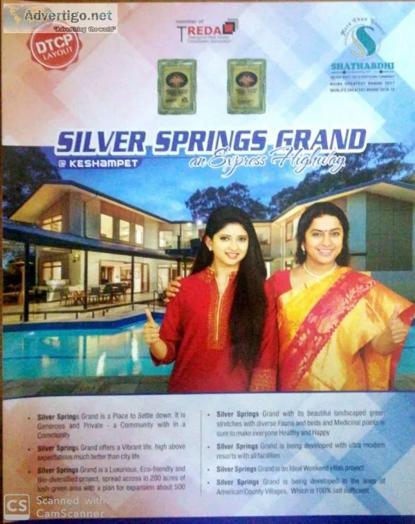 Silver Springs Grand Sale Plot In Development Area With DTCP Gov